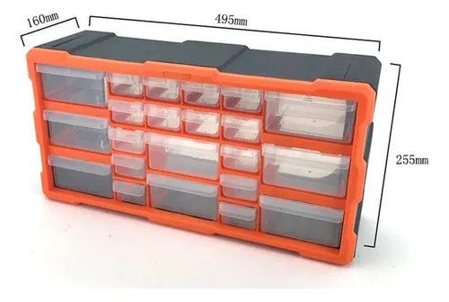[GAB-22] Organizador Termoplástico 22 Gavetas Grandes Horizontal