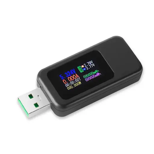 [KWS-MX18L] Tester Probador USB 10 en 1, Detector de Corriente, Voltaje Indicador de Carga