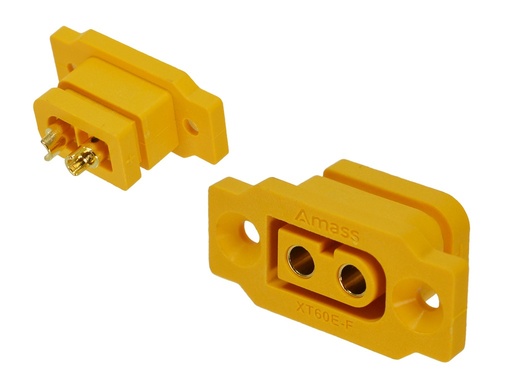 [XT60E-F] XT60E-F Conector Hembra Chasis XT60E Amass para Drones, Baterías, etc.