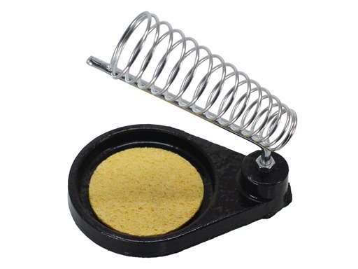 [BS-04] Soporte Circular para Cautin y Esponja - Base de metal para Soldador, Peso, 218gr