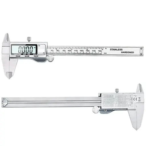 [CALDI-6] Calibrador Digital Vernier de 150 mm / 6" en Acero Inoxidable – Alta Precisión Franko