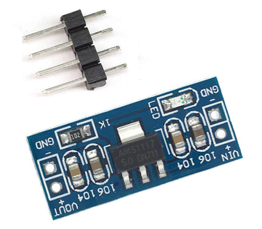[AMS1117-5.0V-4P] AMS1117-5.0V-4P Modulo Regulador de Voltaje AMS1117 – Salida Estable 5.0 V  