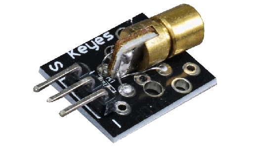 [LL-3R-PCB] LL-3R-PCB LED Laser Rojo Montado en Placa para Arduino Potencia <5mW