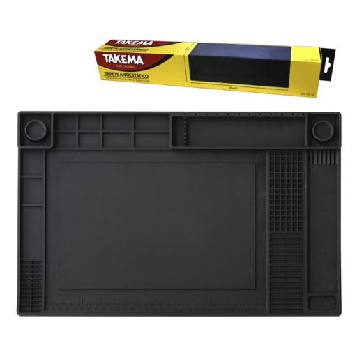 [ZD-158-1A] Tapete Antiestático Con Aislamiento Térmico Negro Takema