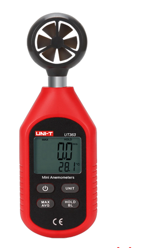 [UT363] UT363 Anemometro Digital UNI-T Medidor Velocidad de Viento y Temperatura del Aire 