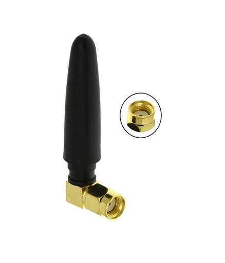 [A-SMA-F] Antena WiFi Doble Banda 2.4 GHz-5.8 GHz con Conector SMA, Macho Invertido