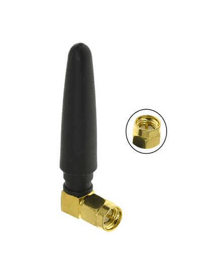 [A-SMA-M] Antena WiFi Doble Banda 2.4 GHz-5.8 GHz con Conector SMA, Macho 