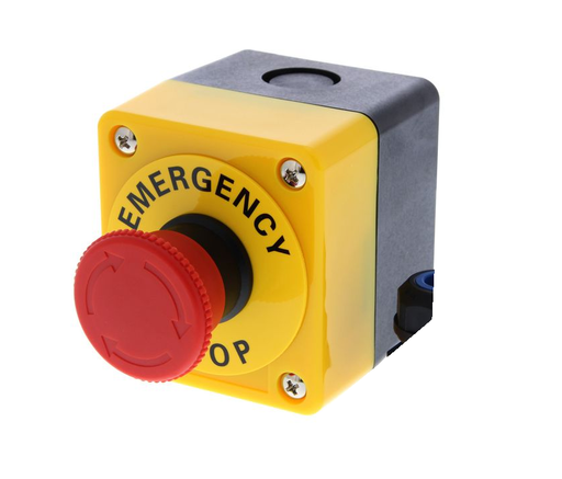 [OP-NCD2-29] Pulsador de emergencia "OPALUX"  N/C 10(6)A 600V con Caja