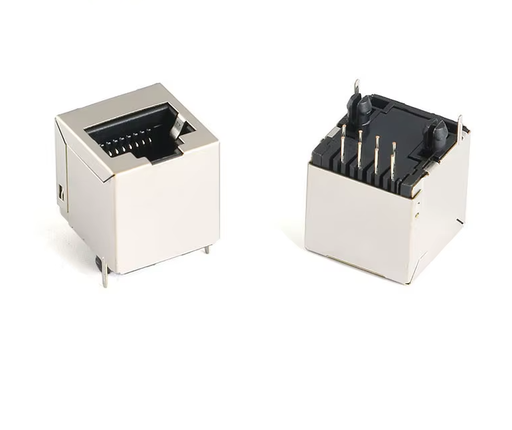 [JJ-RJ45] Conector RJ45 Hembra Metálico 8P8C 5224 – Vertical 180°