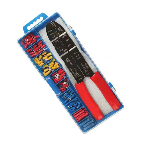 [SK-29] Kit de Herramienta Crimper + Terminales Eléctricos Aislados (85 conectores) SK-29 8 SHE.K