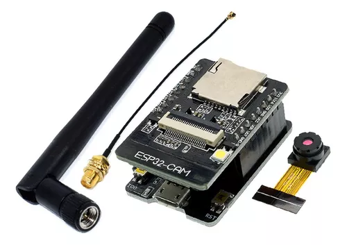 [ESP32-CAM-ANT-C] ESP32-CAM-ANT-C Tarjeta ESP32 Puerto USB "C" Modulo WiFi + Bluetooth y Cámara 2 MP y Antena  