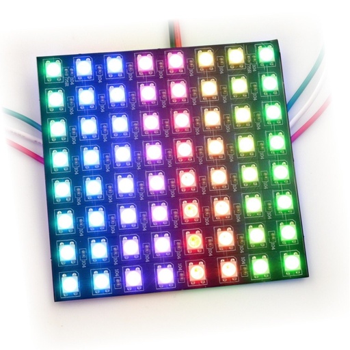 [WS2812-64]  WS2812-16 Matriz 8x8 RGB WS2812B 5050 por 64 LED 