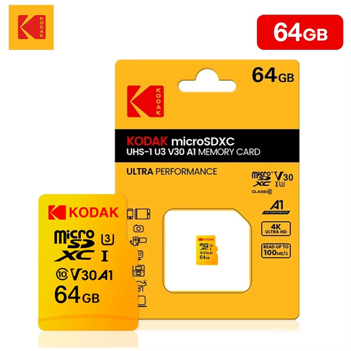 [MICRO-64] Tarjeta de Memoria Micro SD KODAK - 64GB C10 4K