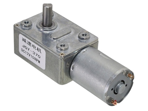 [JGY-370-10] JGY-370 Motor Eléctrico de 12VDC 10 RPM Caja Reductora con Engranaje Helicoidal