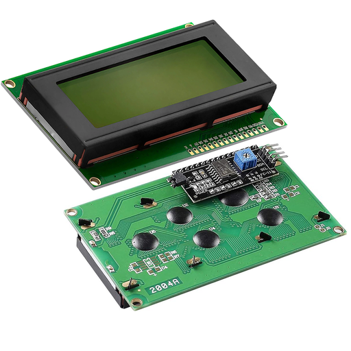 [LCD-420V-I2C] LCD-420V-I2C Display LCD Verde 4x20 Caracteres con Modulo I2C PCF8574  