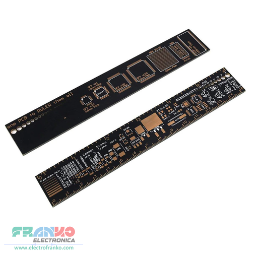 [RGL-15] Regla PCB Profesional 15 cm – Plantilla Técnica SMD, Guías de Medición para Diseño Electrónico