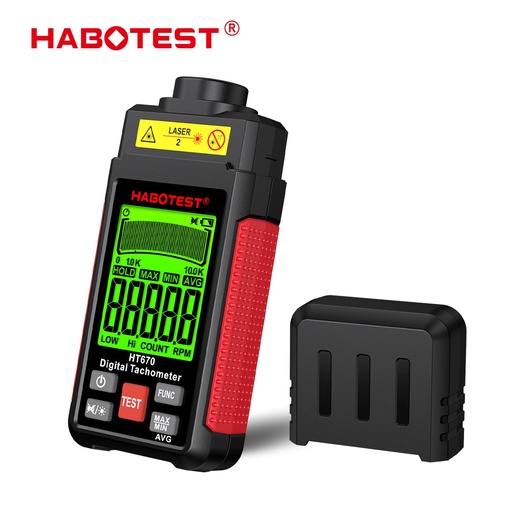 [HT670] HT670 Tacómetro Digital Sin Contacto 2.5-99999 RPM Habotest