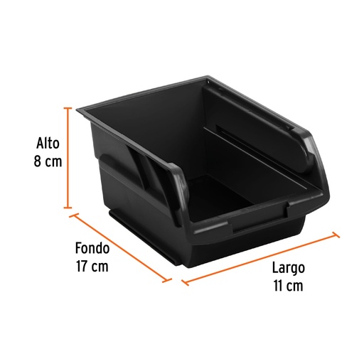 [GAV-2] Gaveta Apilable #2 de Plástico, 17 x 11 x 8 cm, TRUPER 10889