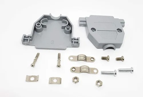 [C25PP] Cubierta de Plástico para Conector Paralelo DB25 Pin KIT, Capucha DB25