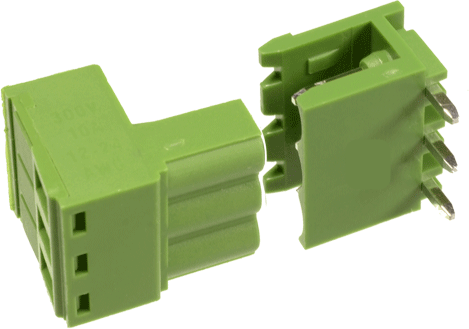 [KF2EDGR-3PA] Bornera de Conexión * 3 de 10A/300V Angulo