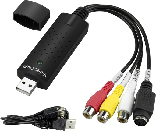 [EASY-CAP] Capturadora de Video USB a RCA S-Video AV Conversor Digitalizador DVR PC