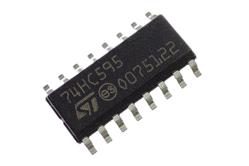[74HC595D-SMD] 74HC595D Registro Shift de 8 Bits Encapsulado SOIC-16 SMD
