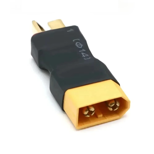 [XT60M-TPM] Adaptador Conector XT60 Macho a T-Plug (Deans) Macho para Batería LiPo RC