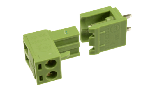 [KF2EDGR-2PR] Bornera de conexión de 2 vías macho y hembra de 10A/300V Pitch 5.00mm "KEFA"
