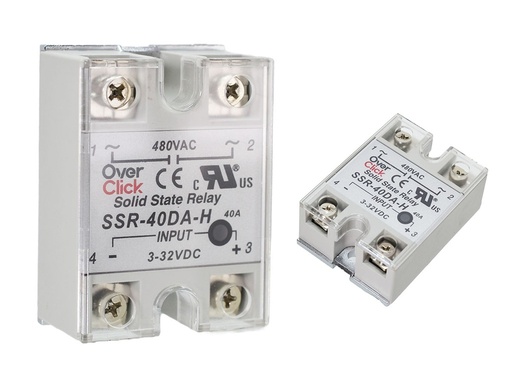 Rele de Estado Sólido DC-AC de 75A 480VAC Max. Entrada 3-32VDC Salida 90-480VAC