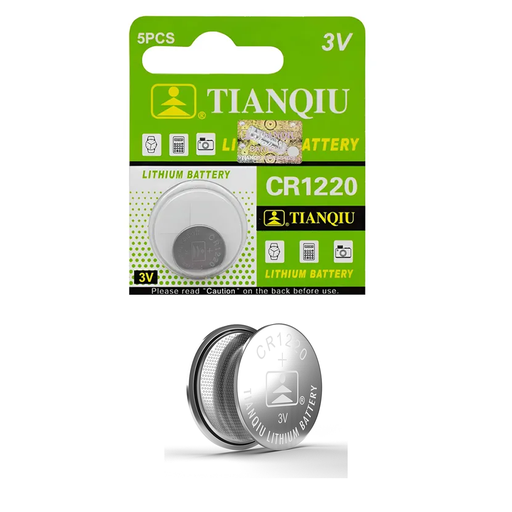 [CR1220-TIA] Batería de Litio Boton 3V. CR1220 TIANQIU