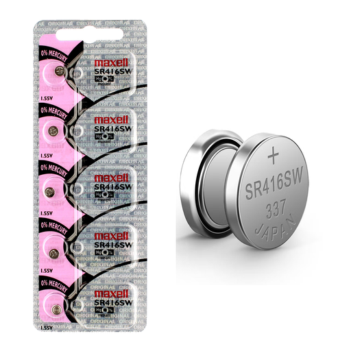 [SR416SW] Pila Maxell 337 SR416SW 1.55v Botón 