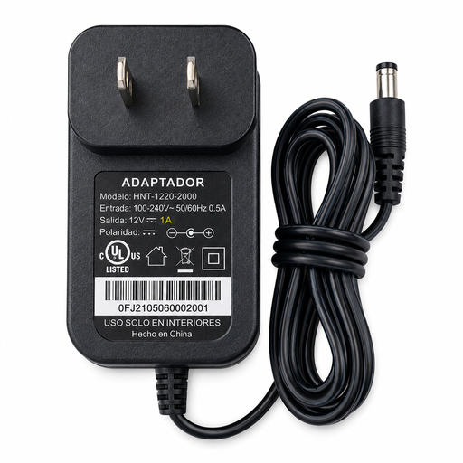 [TPA309-12120] Fuente de Alimentacion Switching 12V 1.0A AC/DC – Conector 5.5×2.1 mm 
