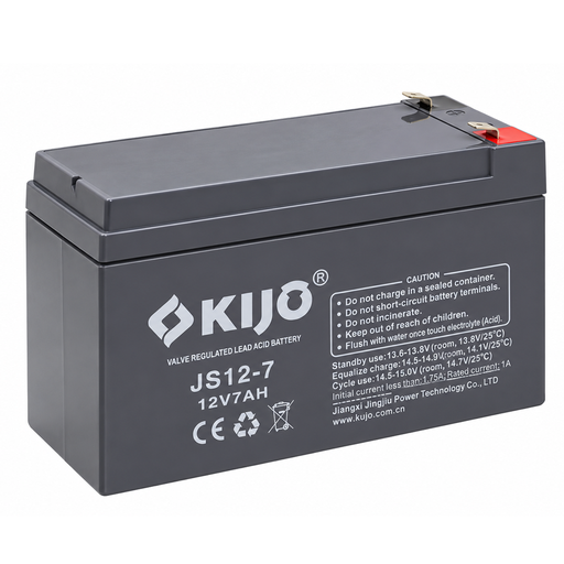 Batería Recargable 12V 7Ah Seca Sellada KIJO JS12-7AH  