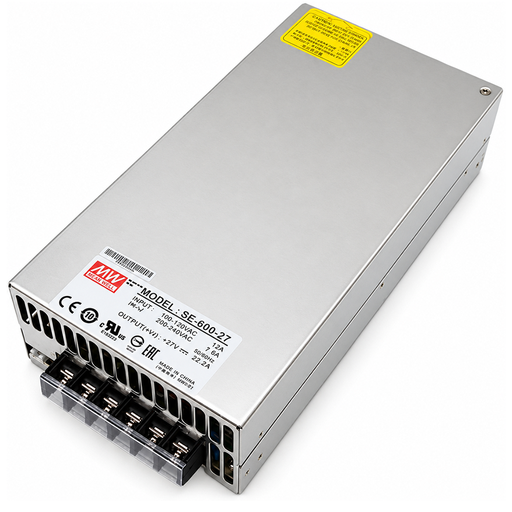 [SE-600-27] SE-600-27 Fuente de Alimentación Conmutada de CA a CC 27V 22A Mean Well 