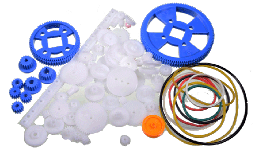 [GEAR80] Juego de Engranajes Plásticos para Robótica