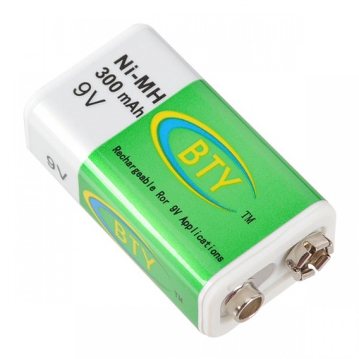 [GN-280] Bateria de NI-MH 9v. 280MAH BTY Recargable