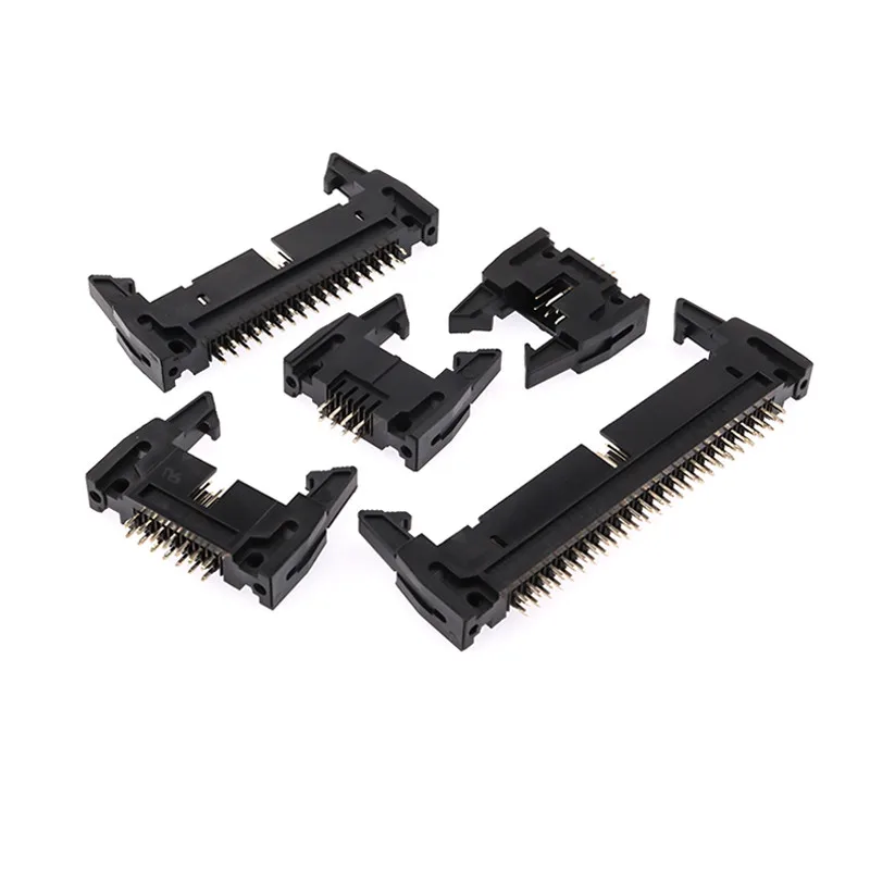 [H14RAS              ] Header Recto Macho C./Seguro DC2-14P 2X7  2.54mm