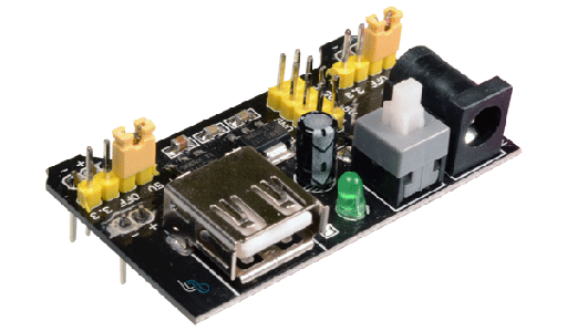[HW-131] Fuente para Protoboard - Salidas de 5.0 V y 3.3 V MB102