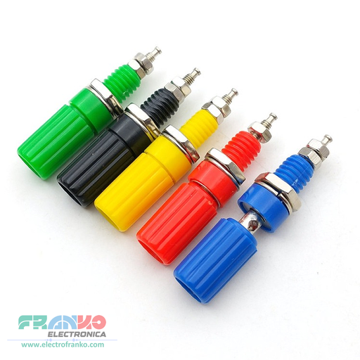 Conector Tipo Banana 4mm con Tuerca de Poste