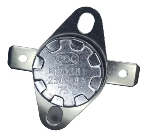 [KSD301-75C] SWITCH TERMICO DE 75 GRADOS