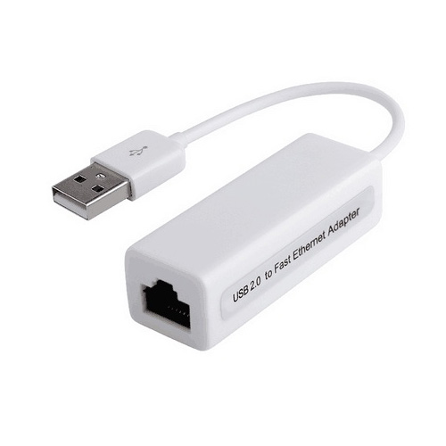 [KY-RD9700] Adaptador USB a LAN RJ45 Blanco con Cable 15cms.