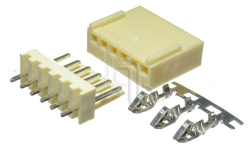 [L2510X6-PCB] Molex Impreso de 6 Pines Hembra/Macho 2.54mm