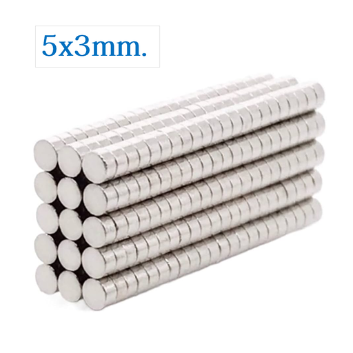 [MAG-5DX3] Iman de Neodimio Circular de 5mm x 3mm