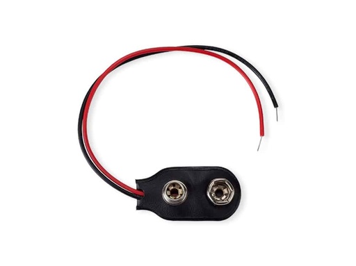 [NB-2A] Broche para Batería de 9 Voltios con Cable 10cm