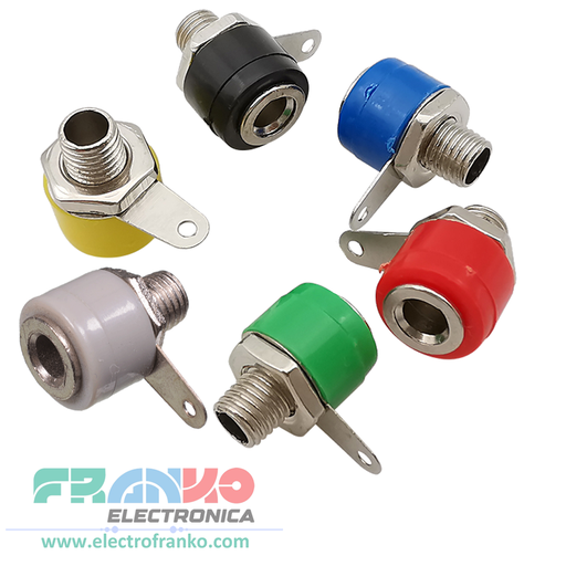 Jack Banana para Montaje en Panel de 4mm 