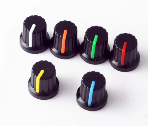 [PER-1050] Perilla P./Potenciómetro, Plástico Colores