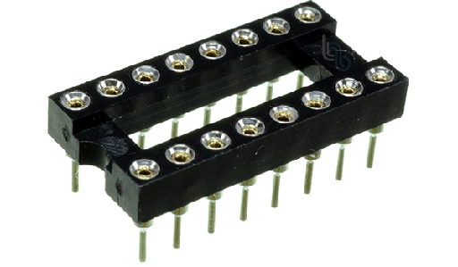 [PIN16-TOR] PIN16-TOR Zocalo para Circuito Integrado 16 Pines Torneado