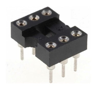 [PIN6-TOR] Zocalo P./Circuito Integrado 6 Pines Torneado